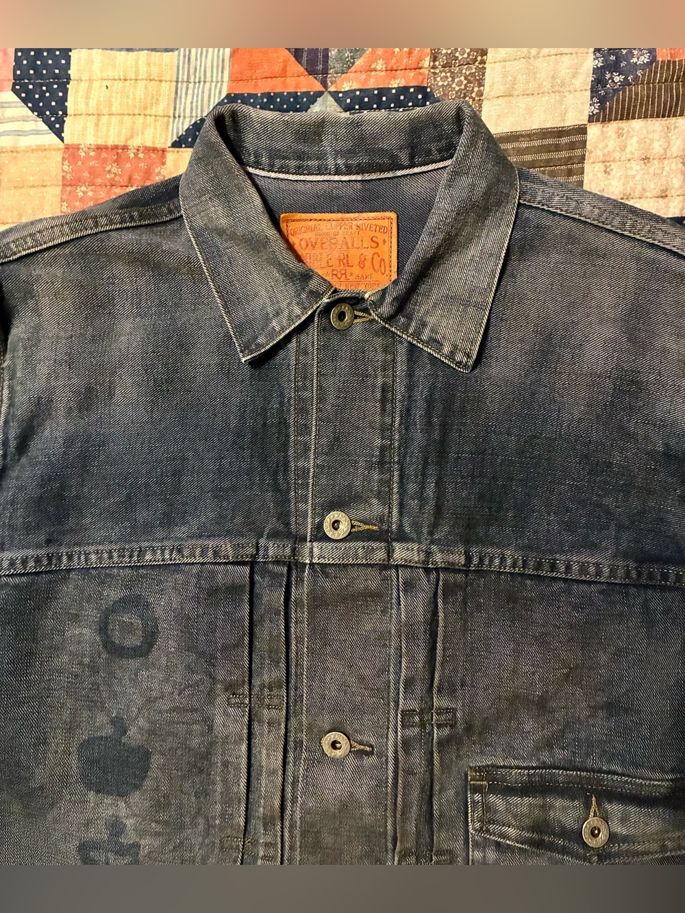 💥RARE💥DOUBLE RL RALPH LAUREN RRL INDIGO TYPE I MILITARY JACKET- SIZE MEDIUM - Picture 9 of 15